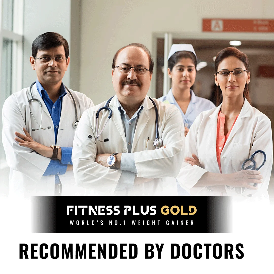 Fitness Plus Gold - Premium Weight Gainer WORLD'S NO. 1 WEIGHT GAINER RECOMMENDED BY DOCTORS